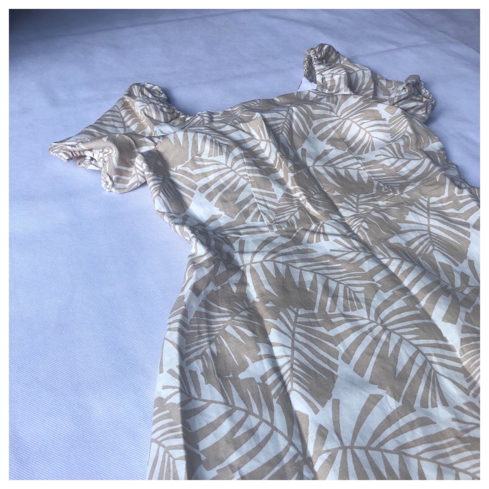 Loft Palm Beach Tie Back Flare Dress 2 4 6 - Picture 5 of 13